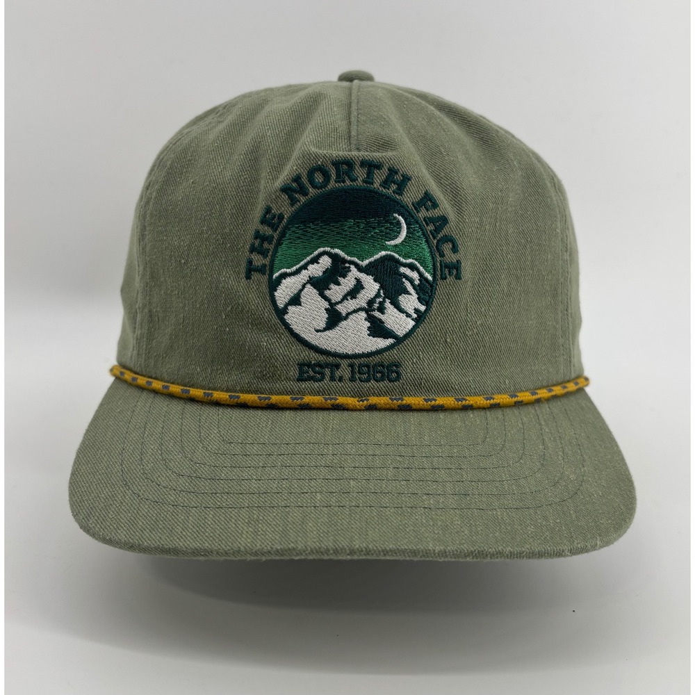 The North Face Hat Men OSFA Green Embroidered Mountain Rope Detail